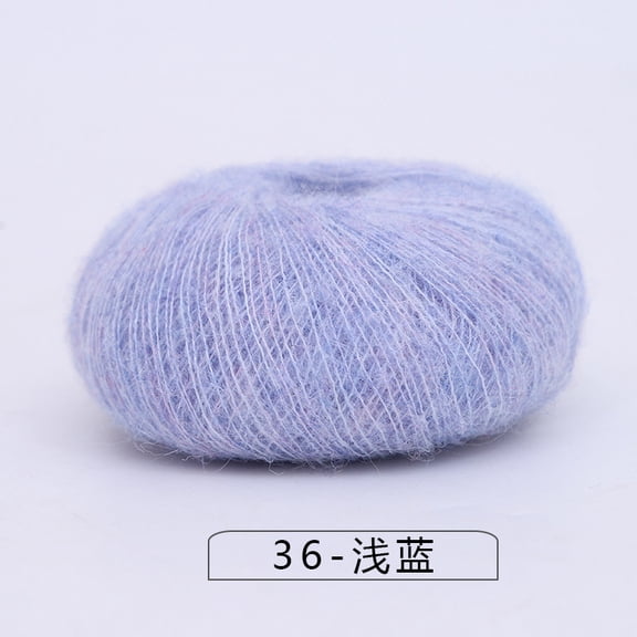 Xiao Hua woolen yarn, Light blue, 25g x 2 rolls, lightweight and warm, hand woven scarves, tapestries, and wall decorations, hand knitted yarn for fashionable decorative arts