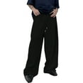 thumbnail image 1 of XiaoBanDeng Men's Baggy Pants Wide Leg Drawstring Waist Loose Sweatpants with Pockets, 1 of 4