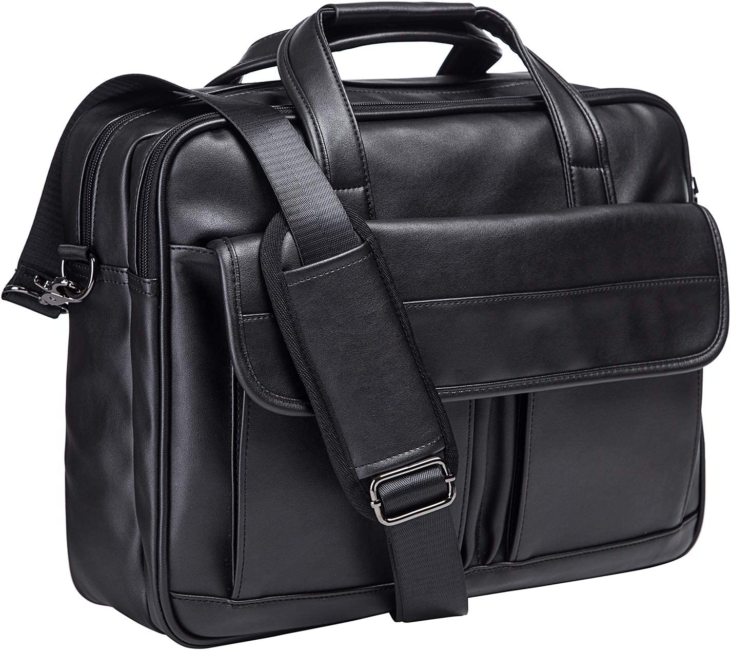 Techair Black Laptop Bag For 10.1" To 14" Laptops - Compact, Shower Proof, Adjustable Strap, Document Pocket