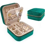 XiaoBanDeng Soddeph Travel-Friendly Velvet Jewelry Box for Rings, Pendants, Earrings, Necklaces, Bracelets - Compact and Portable Storage Case
