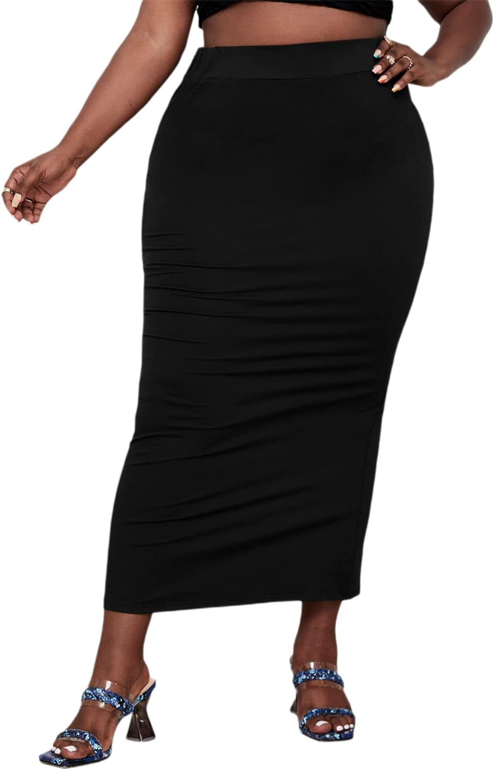 Maxi pencil skirts plus size hotsell