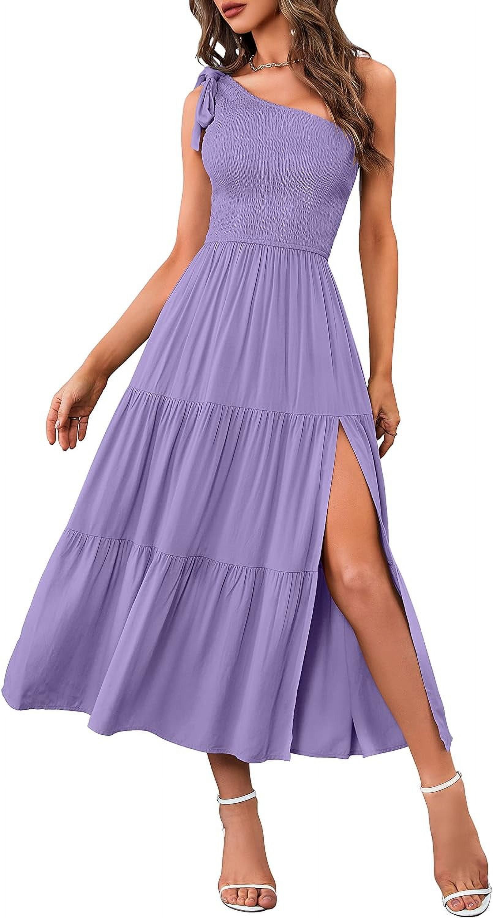 ワンピース GLANSHIRT SS25 Glanshirt Dresses (5D1011 L7058704) XiaoBanDeng Women's Summer One Shoulder Sleeveless Knot