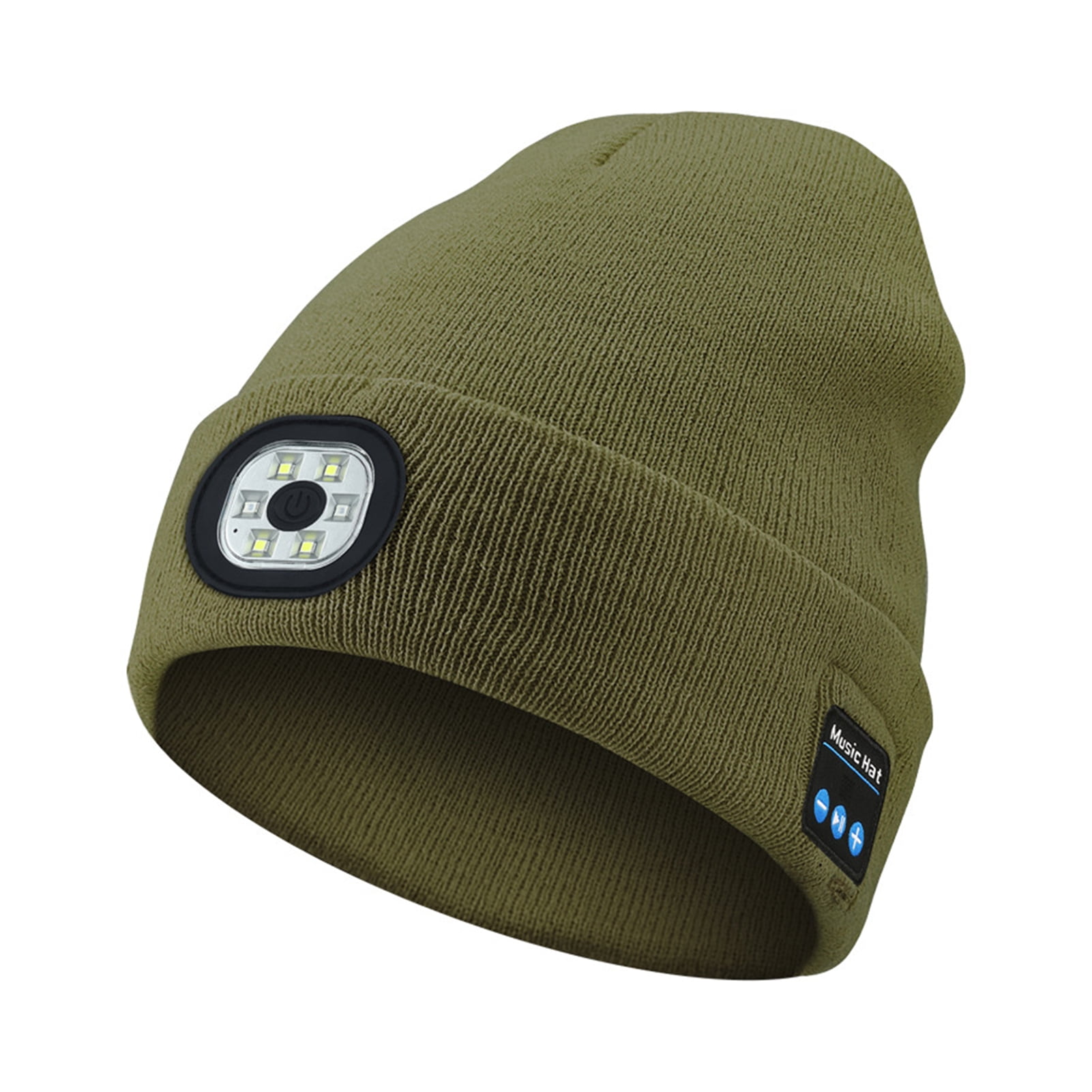 Xiaobai Bluetooth-compatible LED Hat Winter Warm Cap Knitted Elastic Soft  Fabric Rechargeable High Brightness Illumination Wireless Music LED Light  Camping Night Jogging Unisex Beanie