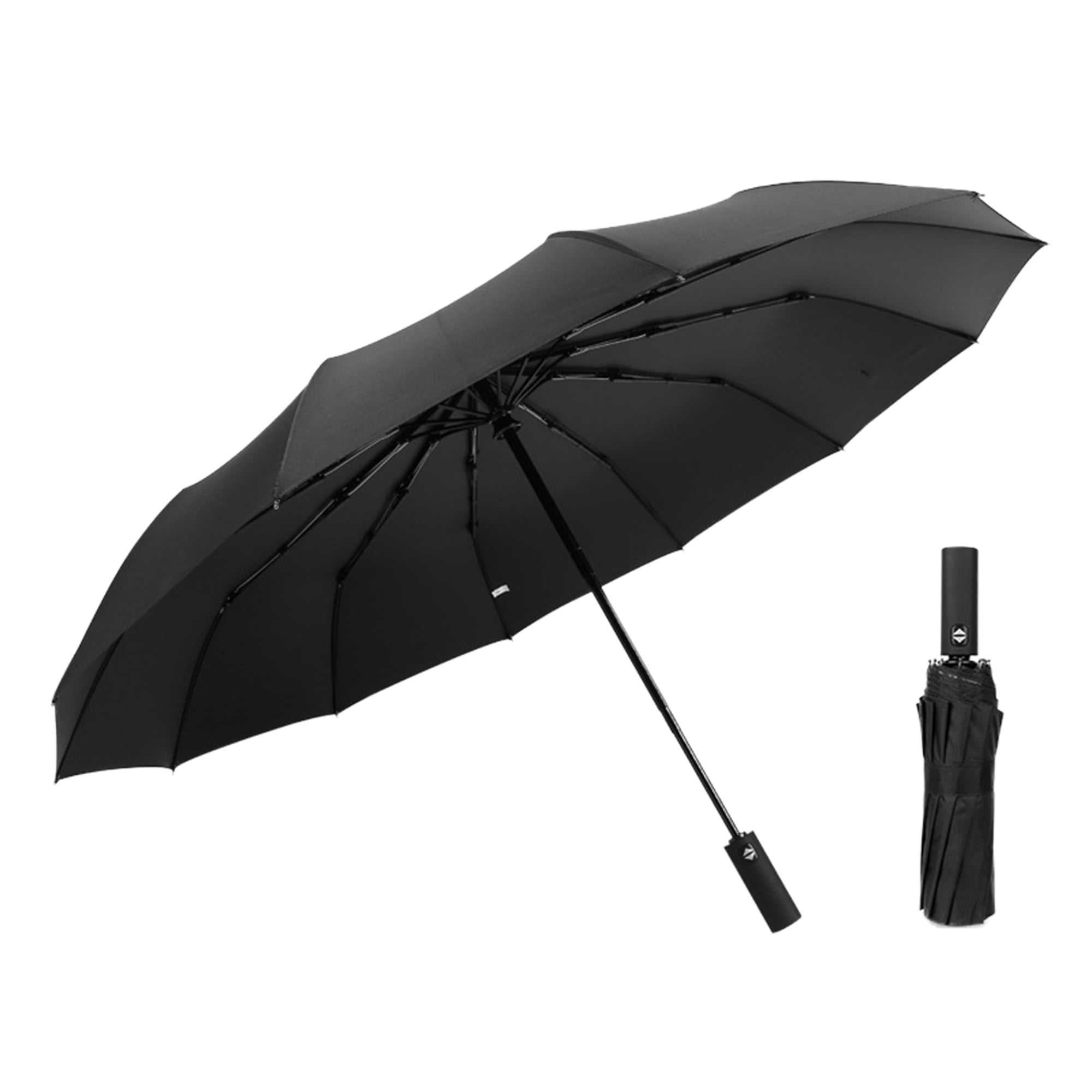 Xiaoluokaixin Auto Open Umbrella for Men Women Windproof AntiUV Travel Umbrella