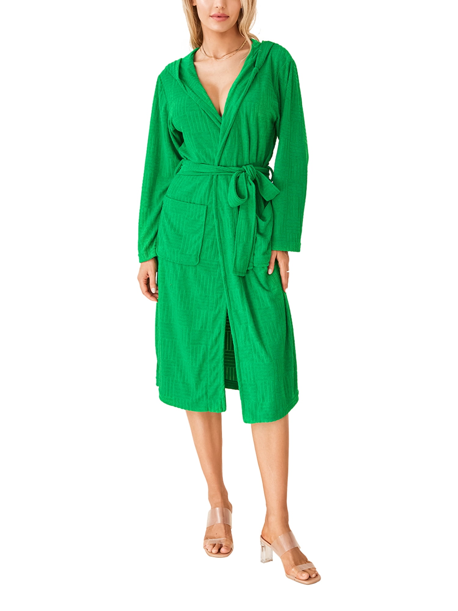 Xiaoluokaixin Night Spa Robe with Hood for Couples Matching Kimono