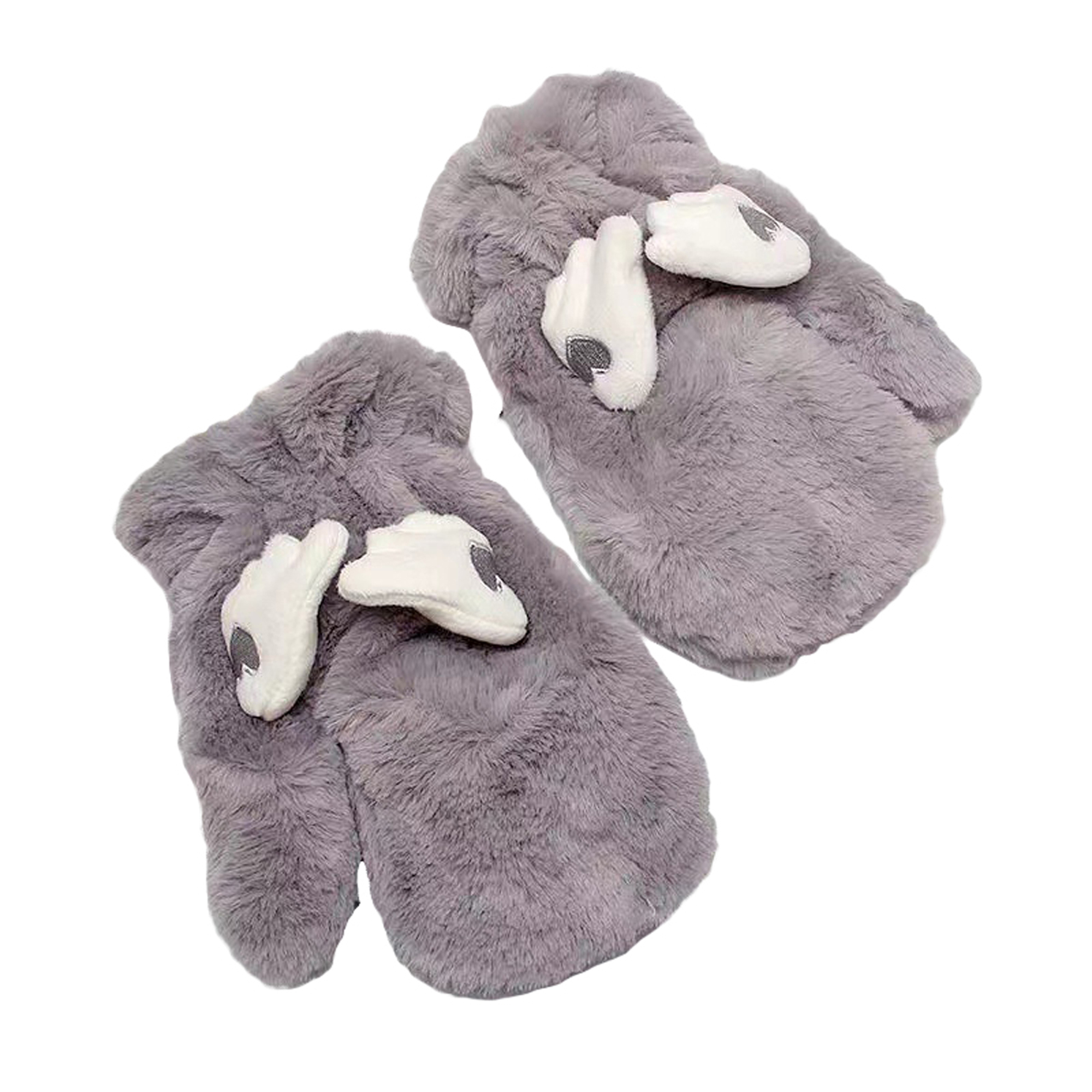 Xiaoluokaixin Winter Gloves for Women with Removable Neck Long Rope Mittens