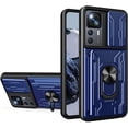 thumbnail image 1 of for Xiaomi 12T Case Sliding Window Case with Card Holders, Cover with Slide Camera Protection Built-in Magnetic Kickstand Case for Xiaomi 12T Pro/Redmi K50 Ultra LJK Blue, 1 of 10