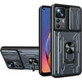 thumbnail image 1 of for Xiaomi 12T Case Sliding Window Case with Card Holders, Cover with Slide Camera Protection Built-in Magnetic Kickstand Case for Xiaomi 12T Pro/Redmi K50 Ultra LJK Gray, 1 of 10