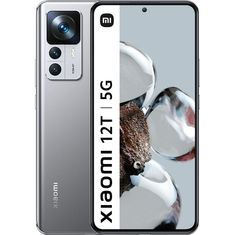 Xiaomi 12T PRO 5G + 4G LTE (256GB + 12GB) Unlocked Worldwide (Only  T-Mobile/Metro/Mint USA Market) 200MP Pro Camera 6.67 120Mhz (Silver  Global Version) 