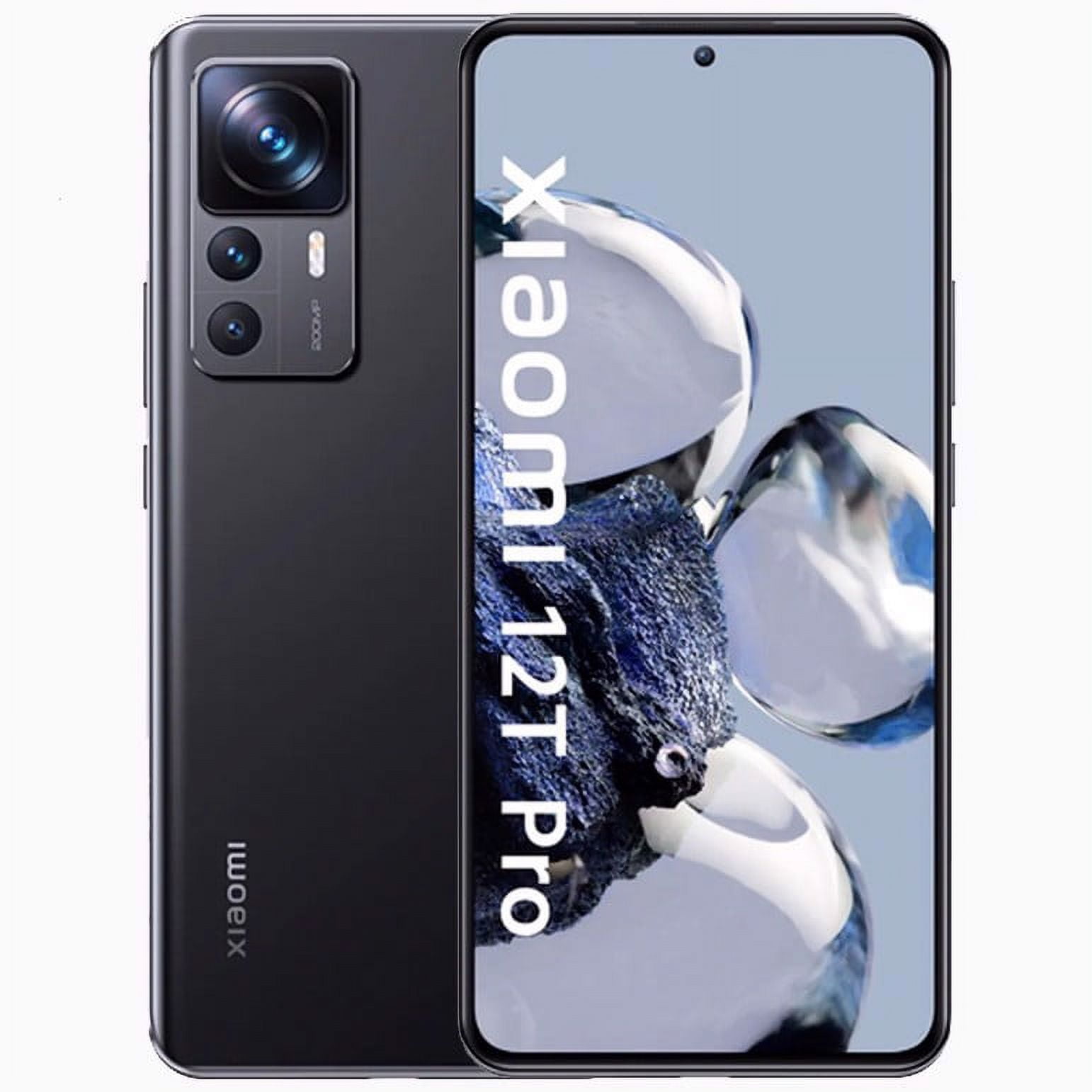Xiaomi 12T PRO 5G + 4G LTE (256GB+8GB) Unlocked Worldwide (Only  T-Mobile/Metro/Mint USA Market) 200MP Pro Camera 6.67 120Mhz + (w/Fast 51w  Car Charger) (Black) : : Electronics