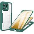thumbnail image 1 of for Xiaomi 13 Pro 5G Clear Case with Screen Protector, Slim Shockproof Soft TPU Bumper Full Body Protection Phone Cover Case for Xiaomi 13 Pro 5G QC Green, 1 of 10