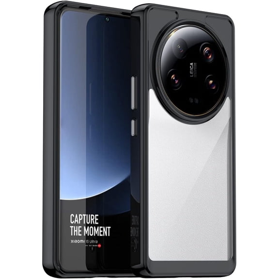 for Xiaomi 13 Ultra Phone case, Lightweight and high Transparency Shock Absorption Protection, TPU Material for Comfortable Touch,Screen Camera Lens for high Protection, Blue (Black)