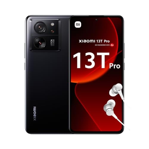 Xiaomi 13T PRO 5G + 4G LTE (512GB+12GB) Global ROM Unlocked Worldwide (Tmobile Mint Tello Global) 50MP Triple Pro Leica Camera 6.67" 144Mhz (Black Global ROM)