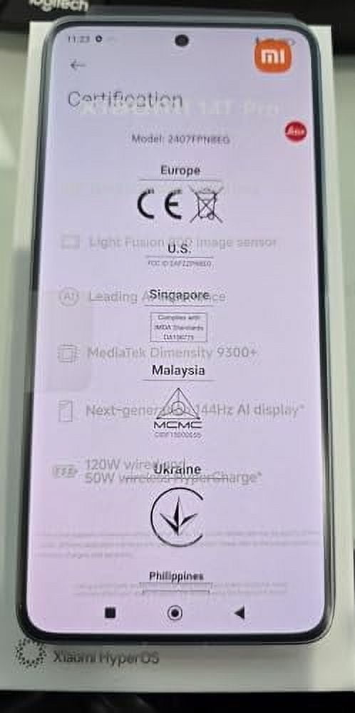 Xiaomi 14 5G + 4G LTE (512GB + 12GB) Global ROM, 50MP Triple Xiaomi 14 5G + 4G LTE (512GB + 12GB) Global ROM, 50MP Triple