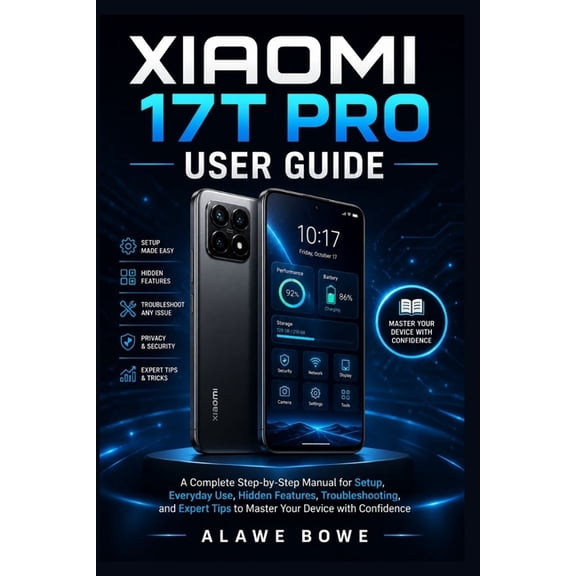 Smartphone and Mobile Device Guides Xiaomi 17T Pro User Guide: A Complete Step-by-Step Manual for Setup, Everyday Use, Hidden Features, Troubleshooting, and, Book 4, (Paperback)