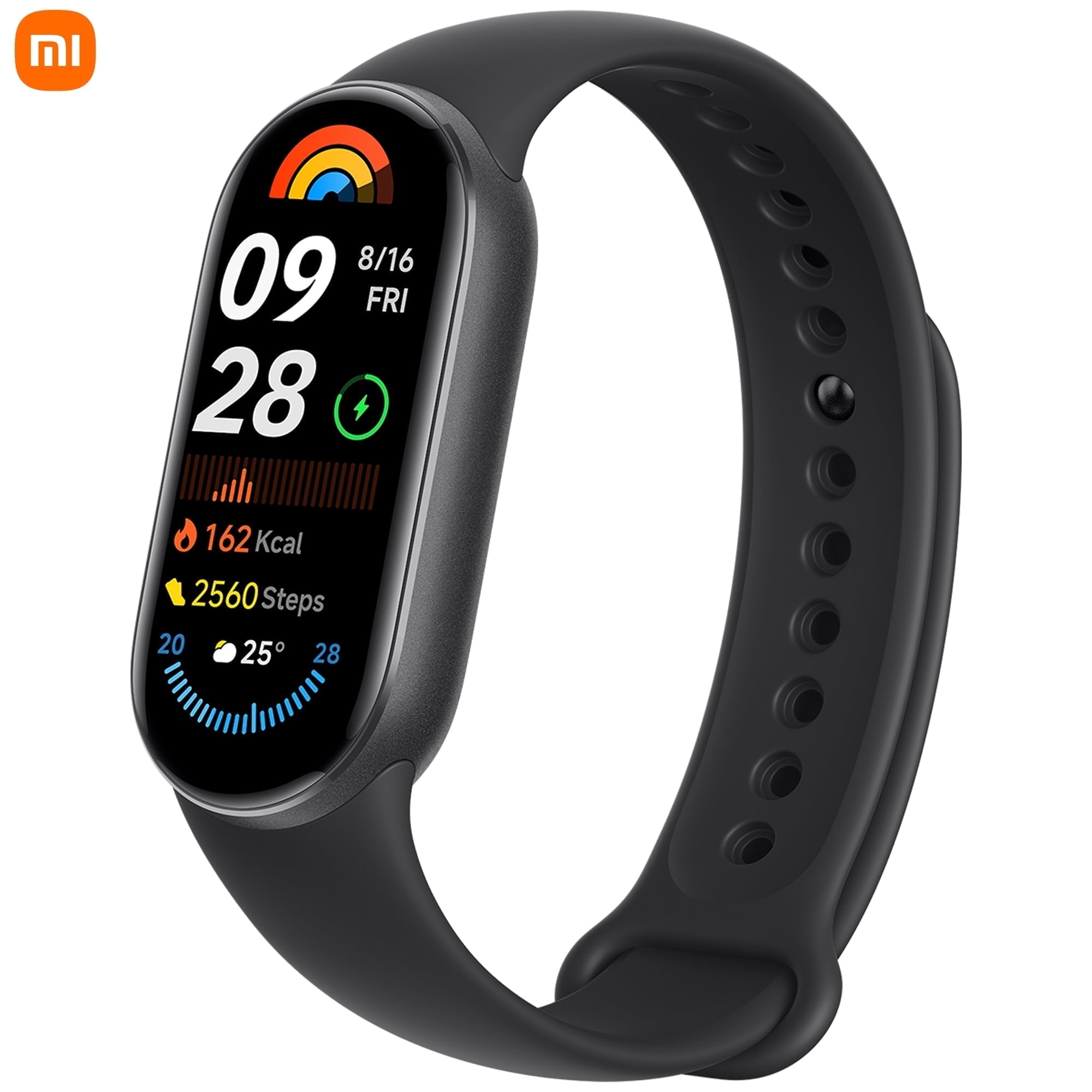 Xiaomi Fitness Tracker, 1.62'' AMOLED Display, 21-Day Battery Life, 150+ Fitness Modes, ATM5, for Android & iPhone, Midnight Balck