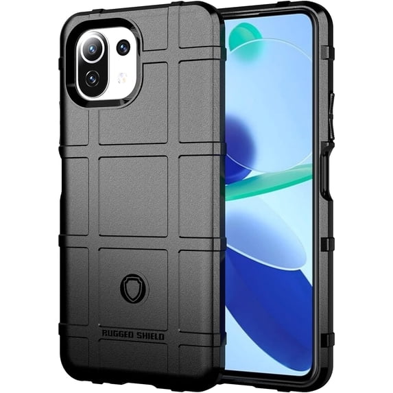 for Xiaomi Mi 11 Lite (NOT Mi 11) Men Case,Heavy Duty Shockproof Military Grade Drop Tested Field Case Super Sturdy Bumper Full Body Rugged Hard Cover for Xiaomi Mi 11 Lite HD Black