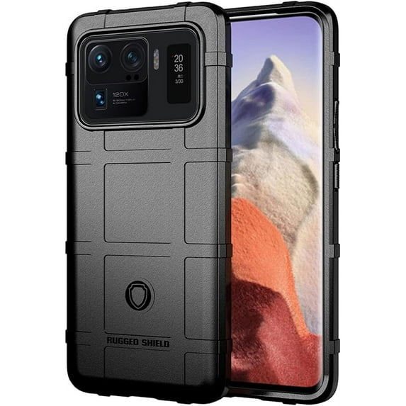 for Xiaomi Mi 11 Ultra Men Case,Heavy Duty Shockproof Military Grade Drop Tested Field Case Super Sturdy Bumper Full Body Rugged Hard Cover for Xiaomi Mi 11 Ultra HD Black