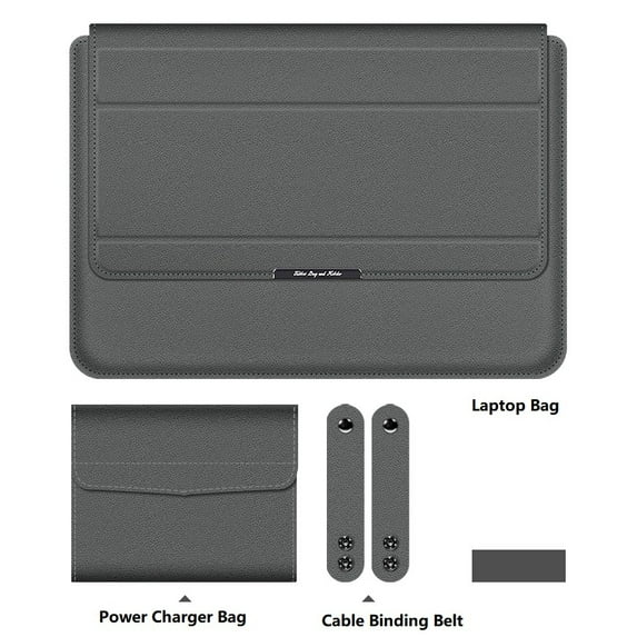 for Xiaomi Mi Book Air 13 Laptop Case for RedmiBook 14 15E Book Pro 14 16 X Notebook Bag Holder Stand Sleeve Charger Mouse Pouch (Gray,for Xiaomi 16inch)