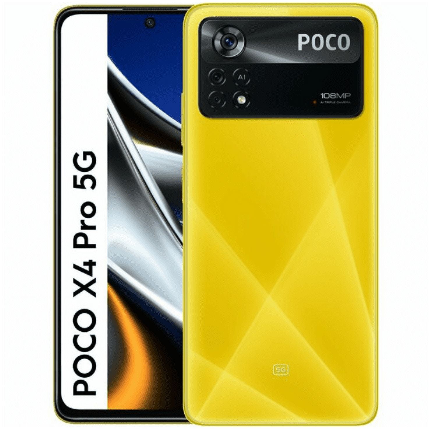Xiaomi Poco X4 Pro 5G 128GB 6GB Ram Dual Sim GSM Unlocked - Yellow