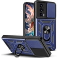 thumbnail image 1 of for Xiaomi Poco F5 Pro 5G Case with Slide Camera Cover for Men, Military Grade Drop Protective Phone Cover Case with Ring Kickstand for Xiaomi Poco F5 Pro 5G SJ Blue, 1 of 9
