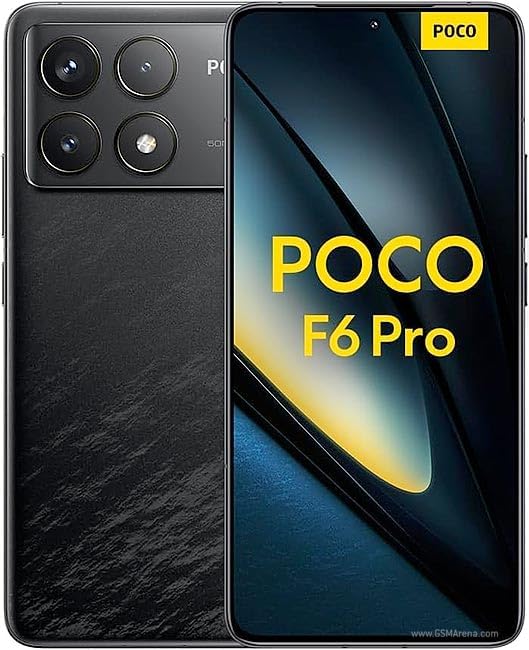 Xiaomi Poco F6 PRO 5G + 4G LTE 512GB + 12GB Global Version Unlocked 6.67" 120Hz 50Mp Triple Camera (for Tmobile, Metro, Tello, Mint & Global) (Black Global ROM)