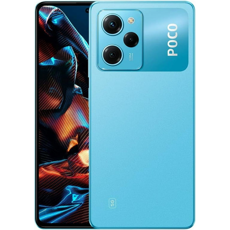 Xiaomi Poco X5 Pro 5G, Dual SIM, 128GB + 6GB, Factory Unlocked GSM,  International Version - Blue