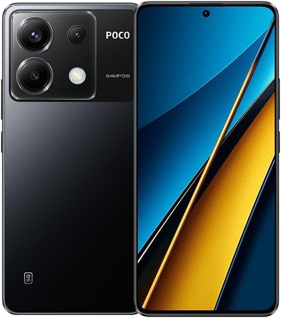 Xiaomi Poco X6 5G GSM Global Unlocked (256GB+12GB) 6.67" Snapdragon 7s Gen 2, for T-Mobile Mint Tello (Black)