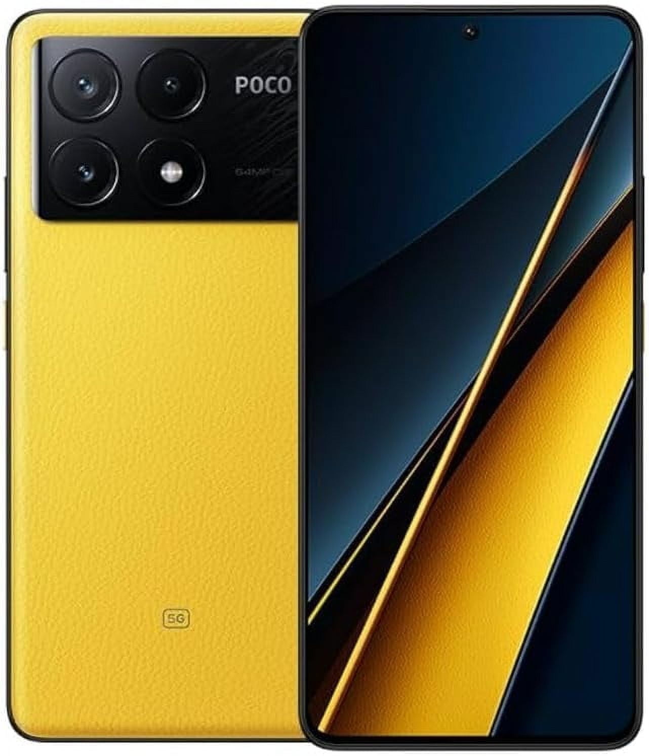 POCO X6 Pro 5G イエロー 12GB RAM 512GB Xiaomi Poco X6 Pro 5G Global Unlocked GSM (512GB+12GB) 6.67