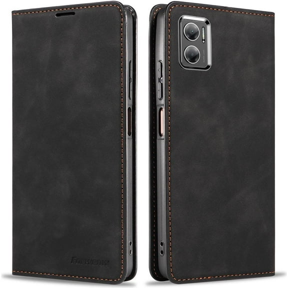 Xiaomi Redmi 10 5G / Redmi 10 Prime+ / Redmi Note 11E 5G / Redmi 11 Prime 5G Premium PU Leather Phone Cover with Card Holder Stand, Shockproof Flip Wallet Cover