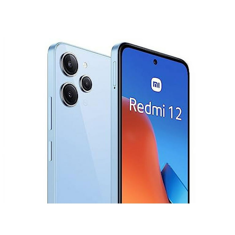 Xiaomi Redmi 12 4G LTE (256 GB + 8 GB) Cámara triple desbloqueada de  fábrica global de 6.67 pulgadas de 50 mp (Tmobile Mint Tello Global) +  extra (con