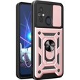 thumbnail image 1 of for Xiaomi Redmi 12C 4G Case with Slide Camera Cover for Men, Military Grade Drop Protective Phone Cover Case with Ring Kickstand for Xiaomi Redmi 12C 4G /Redmi 11A 4G SJ Rose Gold, 1 of 9