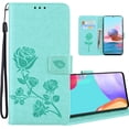 thumbnail image 1 of for Xiaomi Redmi Note 10 4G Rose Wallet Case (Not 5G) with PU Leather Flip with Card Holder ID Credit Cards Slot Cash Pockets with Detachable Wristband Case for Xiaomi Redmi Note 10S RS Green, 1 of 14