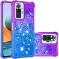 thumbnail image 1 of For Xiaomi Redmi Note 10 Pro/Note 10 Pro Max Case With Creativity Clear Gradient Quicksand Glitter Flowing Liquid Floating Case Bling Diamond Sparkle Cover for Redmi Note 10 Pro JB Purple Navy, 1 of 14