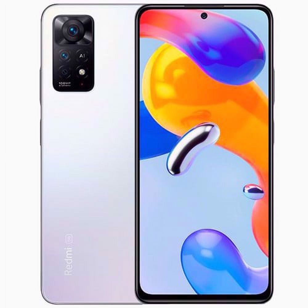 Xiaomi Redmi Note 11 Pro 5G Dual-SIM 128GB ROM  8GB RAM GSM | CDMA Factory Unlocked 5G Smartphone Polar White - International Version