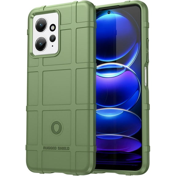 for Xiaomi Redmi Note 12 4G Case, Heavy Duty Shockproof Slim Protection Phone Case Support Wireless Charging Cover for Xiaomi Redmi Note 12 4G HD Green