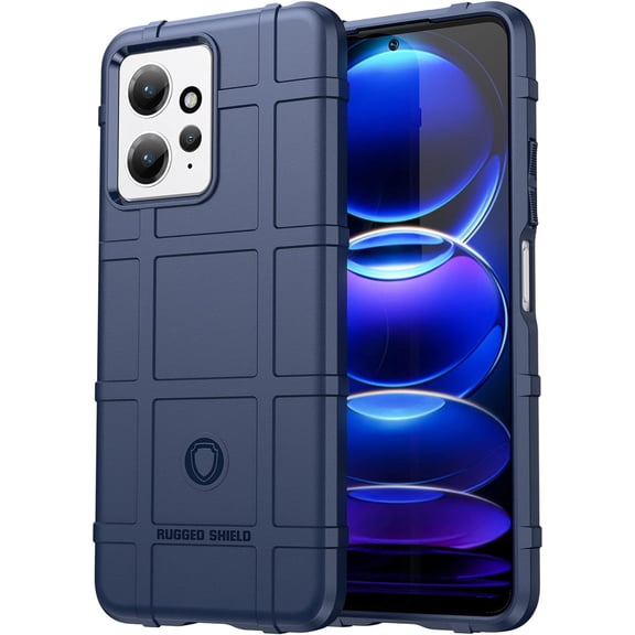 for Xiaomi Redmi Note 12 4G Case, Heavy Duty Shockproof Slim Protection Phone Case Support Wireless Charging Cover for Xiaomi Redmi Note 12 4G HD Blue