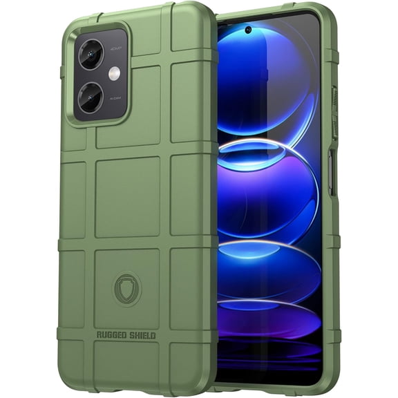 for Xiaomi Redmi Note 12 5G Case, Case for Xiaomi Poco X5, Heavy Duty Shockproof Slim Protection Phone Case Support Wireless Charging Cover for Xiaomi Redmi Note 12 5G/ Poco X5 HD Green