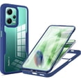 thumbnail image 1 of for Xiaomi Redmi Note 12 5G Clear Case with Screen Protector, Slim Shockproof Soft TPU Bumper Full Body Protection Phone Cover Case for Xiaomi Redmi Note 12 5G/ Poco X5 QC Blue, 1 of 10