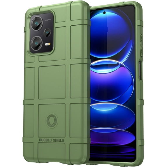for Xiaomi Redmi Note 12 Pro+ Case, Heavy Duty Shockproof Slim Protection Phone Case Support Wireless Charging Cover for Xiaomi Redmi Note 12 Pro Plus HD Green
