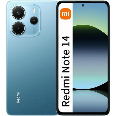 Xiaomi Redmi Note 14 4G LTE (for Tmobile Mint Tello Global) (256GB + 8GB) 6.67" 120Hz 108MP AI Camera Global Version Dual Sim (Ocean Blue)