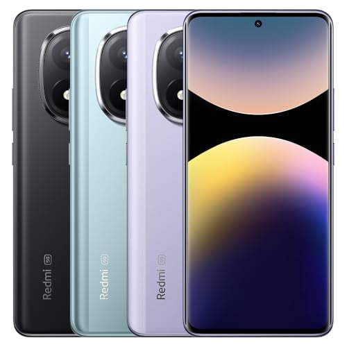 Xiaomi Redmi Note 14 Pro+ Plus 5G + 4G LTE (for Tmobile Mint Tello & Global) (256GB + 8GB) NFC 6.67" 120Hz 200MP Pro AI Camera Model 24115RA8EG Unlocked Dual Sim (Midnight Black) (Midnight Black)