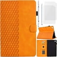 thumbnail image 1 of for Xiaomi Redmi Pad 2 11" Leather Case Embossed Rhombus Folio Cover, Auto Sleep/Wake, Non-slip Stand Support, Stylus Pen Card Slot, Soft TPU Shell, Screen Protector, 1 of 8