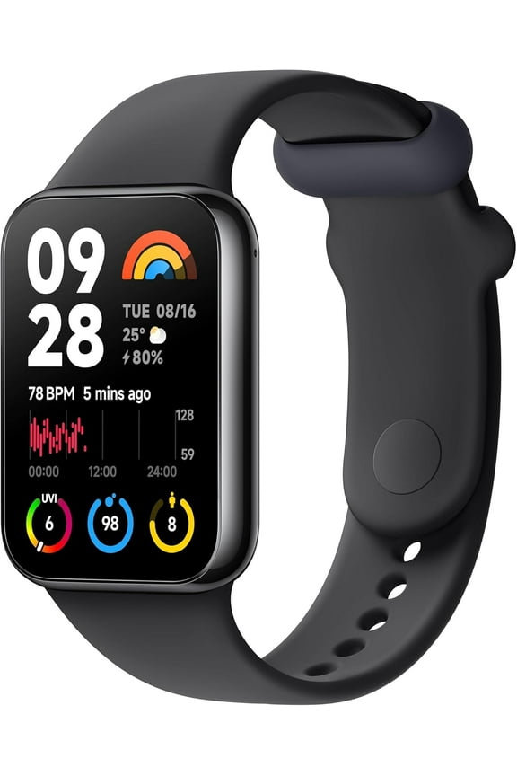 Smart Band 8 Pro, Bluetooth Fitness Tracker 1.74" AMOLED, Up to 14 days Battery, Black