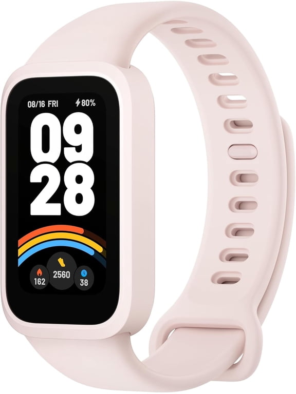 Smart Band 9 Active Bluetooth Activity Tracker, 1.47'' Display All-Day Health & Fitness Monitoring 18-Day Battery, 5ATM, Global Version (Pink)