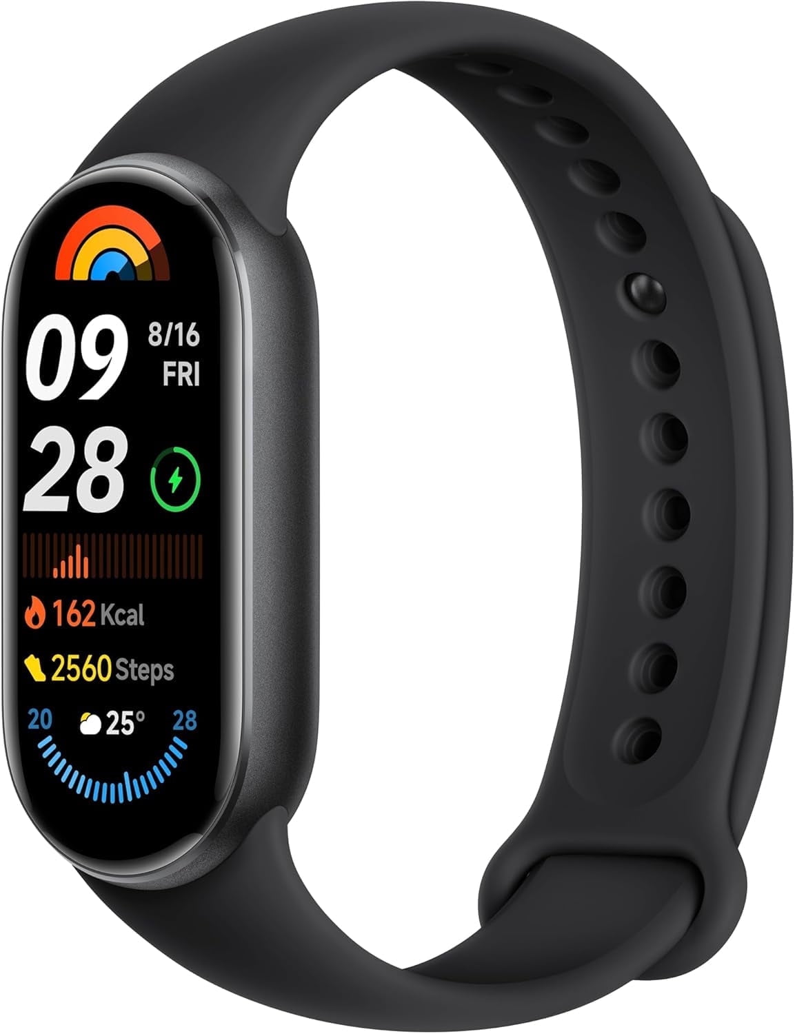 Xiaomi Smart Band 9, Black, AMOLED 1200 Nits Display, 150+ Sports