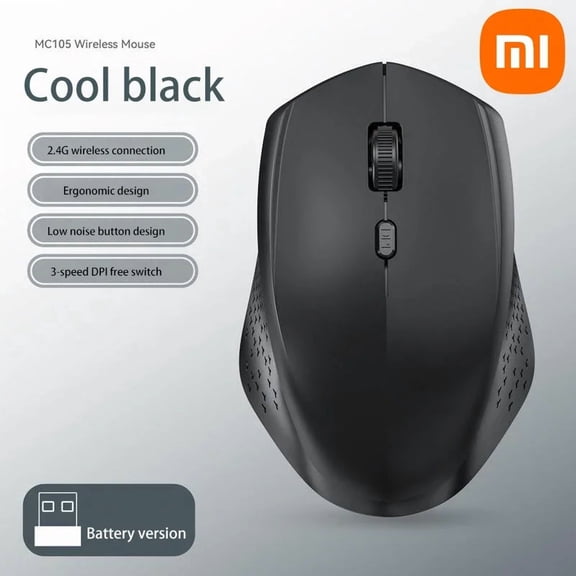 Xiaomi Wireless Bluetooth Mouse 2.4Ghz 1600 DPI Ergonomics Dual Model Type-C Rechargeable Mini Mute Mouses For PC Android Ios