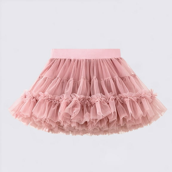 Xiaowennn Children's Fashion Solid Color Bow Tutu Dress Girls' TUTU Dress 7-8 Girls Clothes