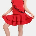 thumbnail image 1 of Xiaowennn Girl's Dance Skirt Latin Ballroom Tango Practice Dress With Boy Shorts Girl Skirts with Shorts, 1 of 5