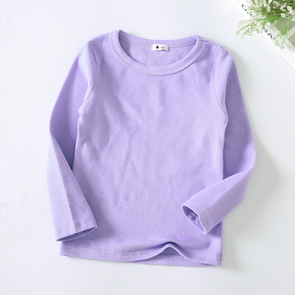 Xiaowennn Kids Baby Boys Girls Shirts High Collar Soft T Shirt Unisex Long Sleeve Tee Tops Fall Shirts for Girls